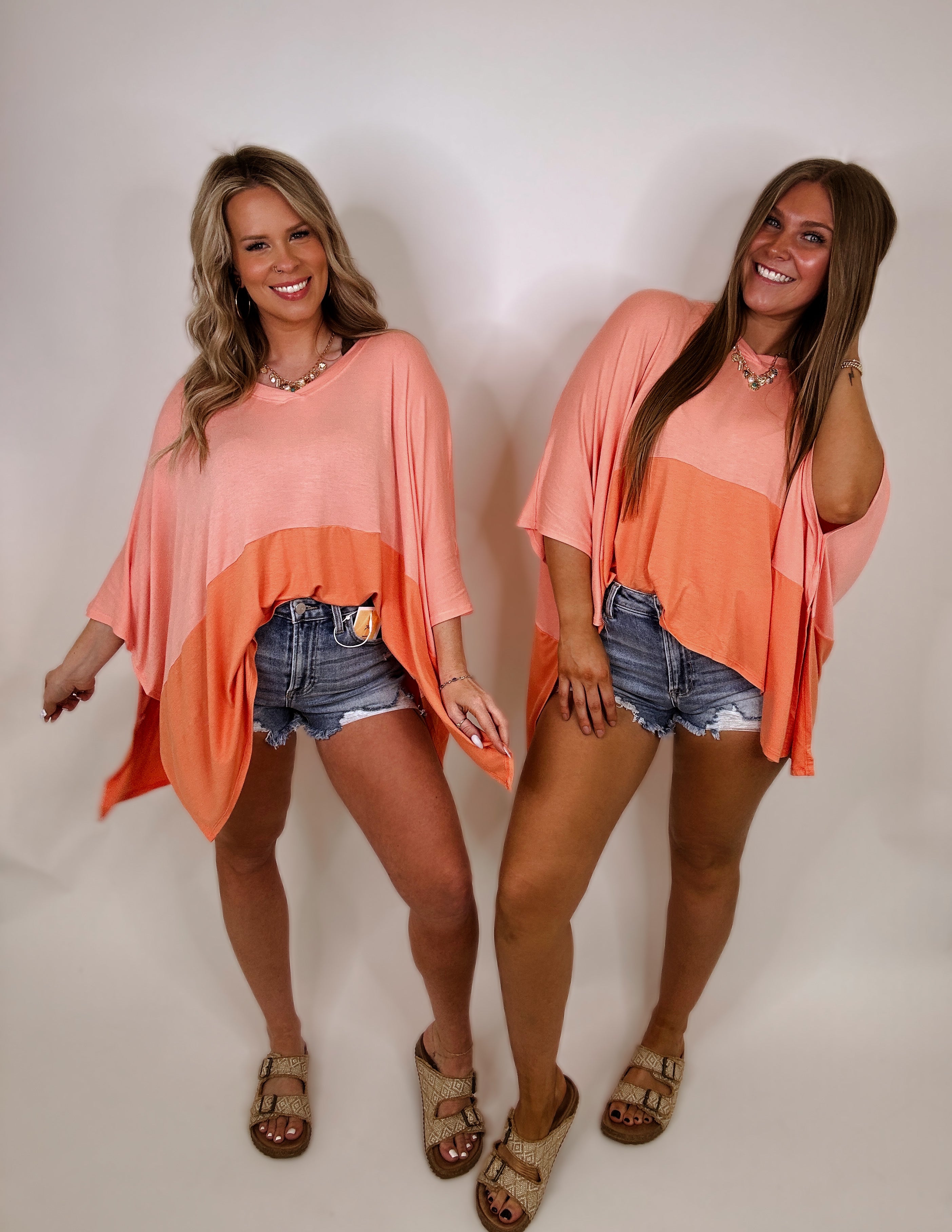 Coffee Sunsets V-Neck Top
