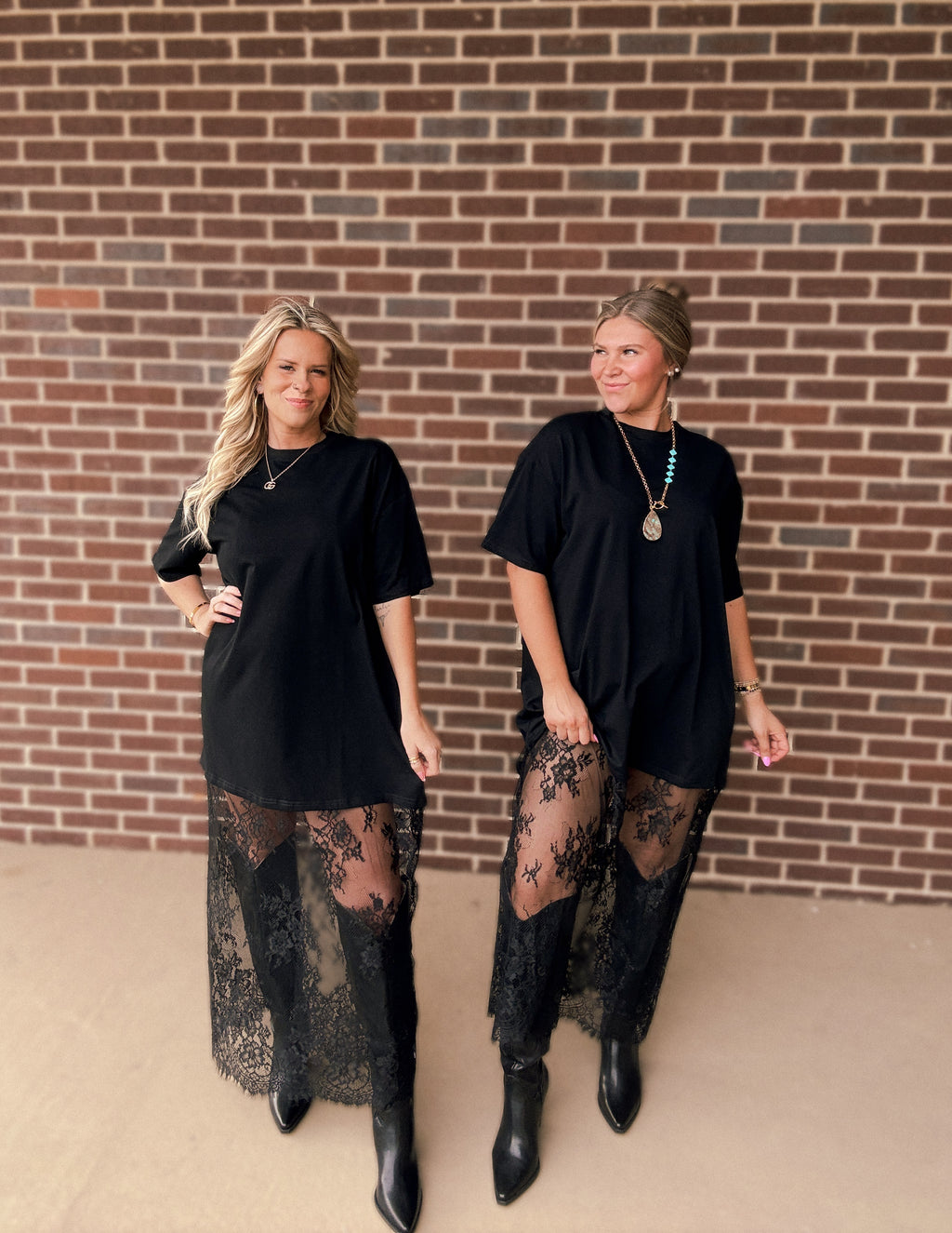 The Jade Lace Tee Shirt Dress