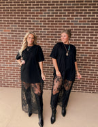 The Jade Lace Tee Shirt Dress