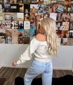 Autumn Mornings Off The Shoulder Sweater