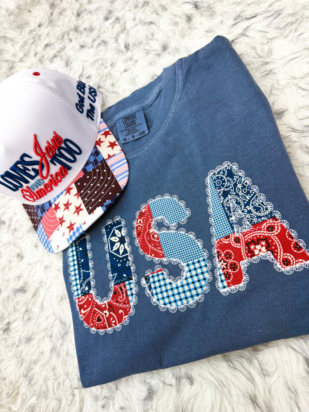 Loves Jesus & America Too Trucker Hat