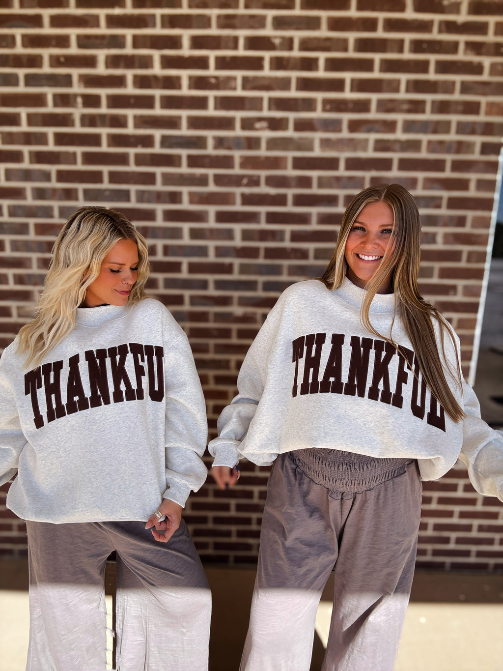 Thankful Embroidered Mockneck