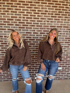 The Ellie Pullover- Chocolate