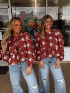 The Hampton Top- Maroon