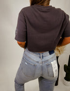 Ribbed Grey Upcycled Tee