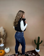 On the go puffer vest- Black