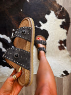 The Joleen Sandals- Black