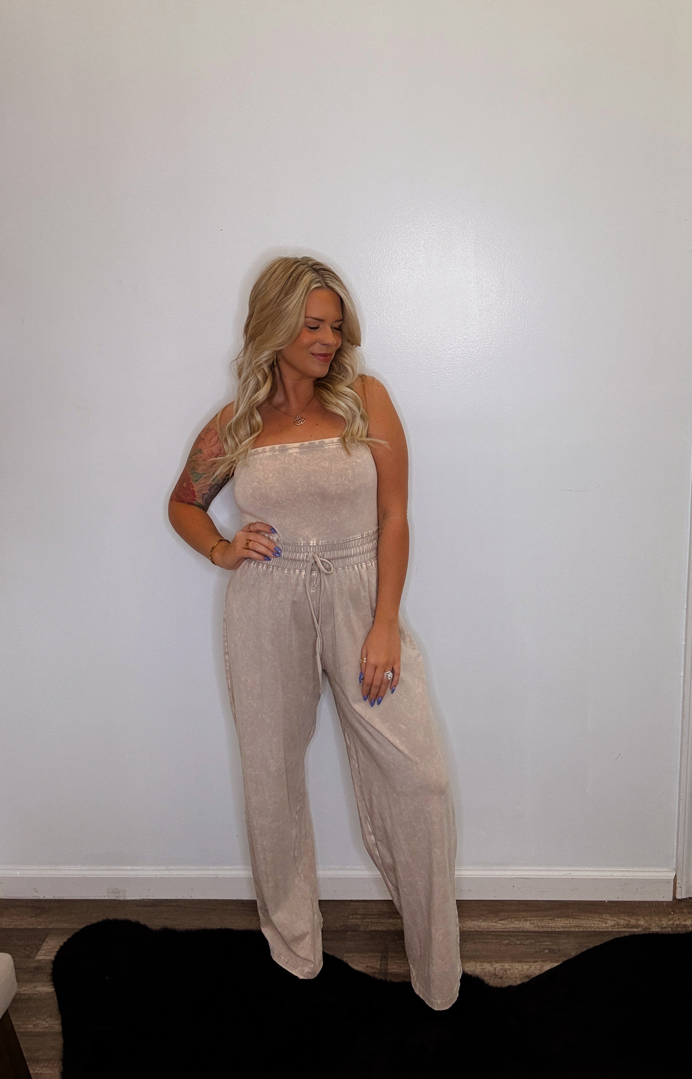The Rylah Jumpsuit- Ash mocha