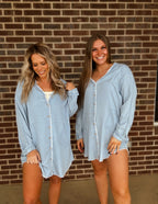 Rosy Denim Mini Dress