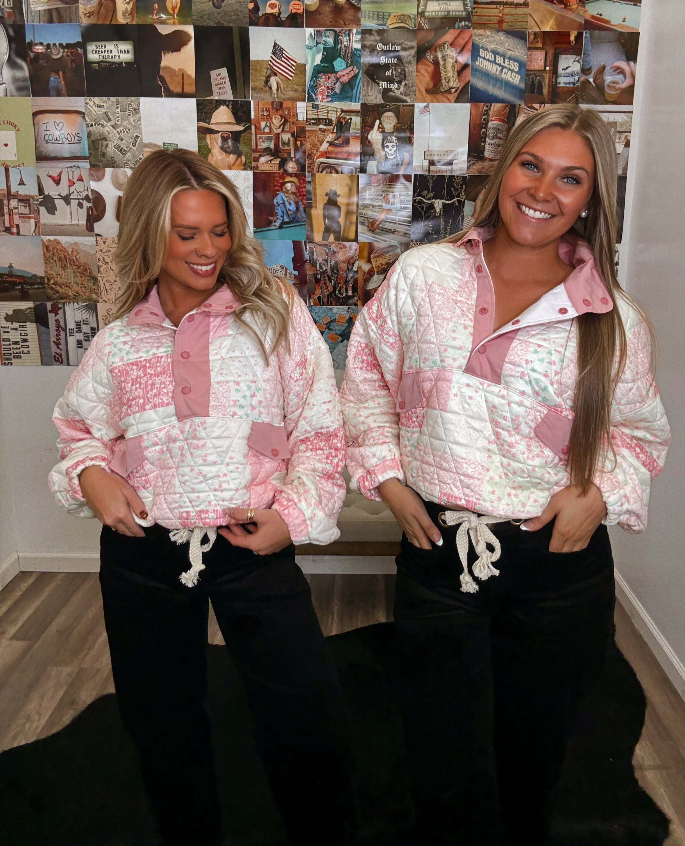 The Luna Quilted Pullover