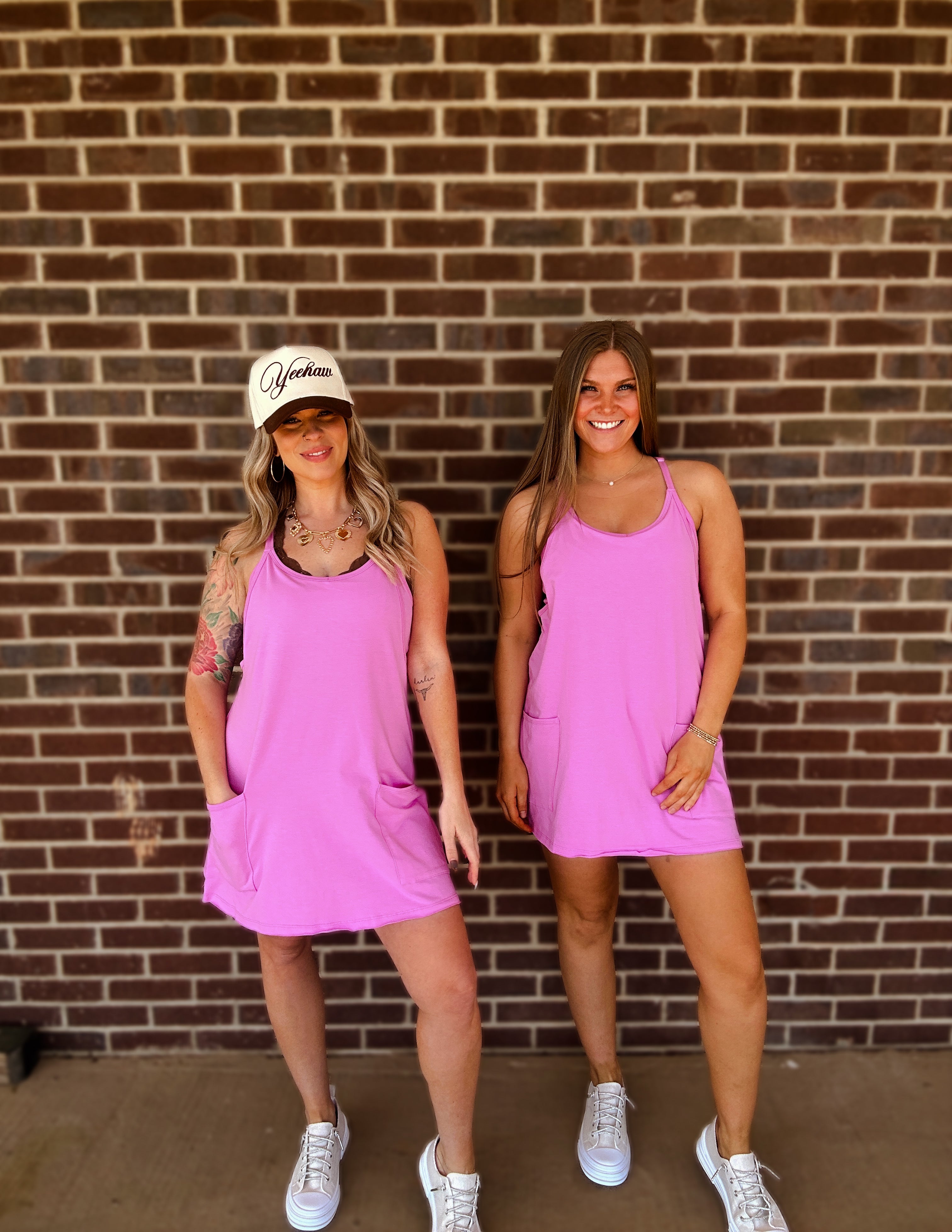 Things To Do Romper Dress- Mauve