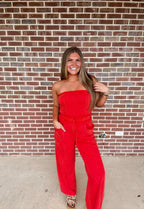 Riley Jumpsuit- Ruby Red
