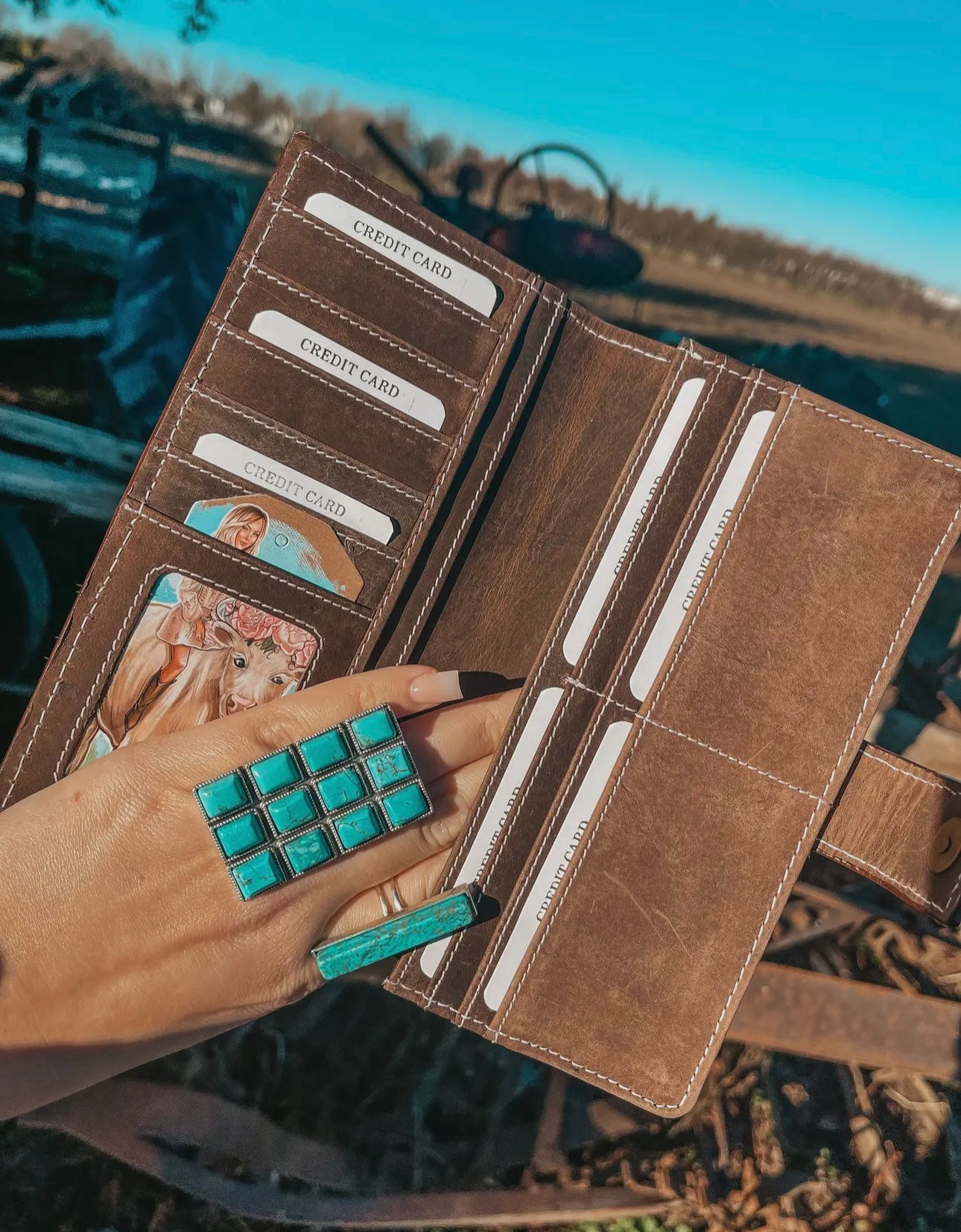 The Darla Jane Cowhide Wallet