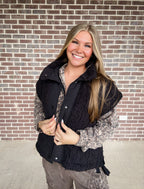 Wild Mesa Sherpa Vest- Black