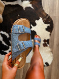 The Lainey Sandals- Denim