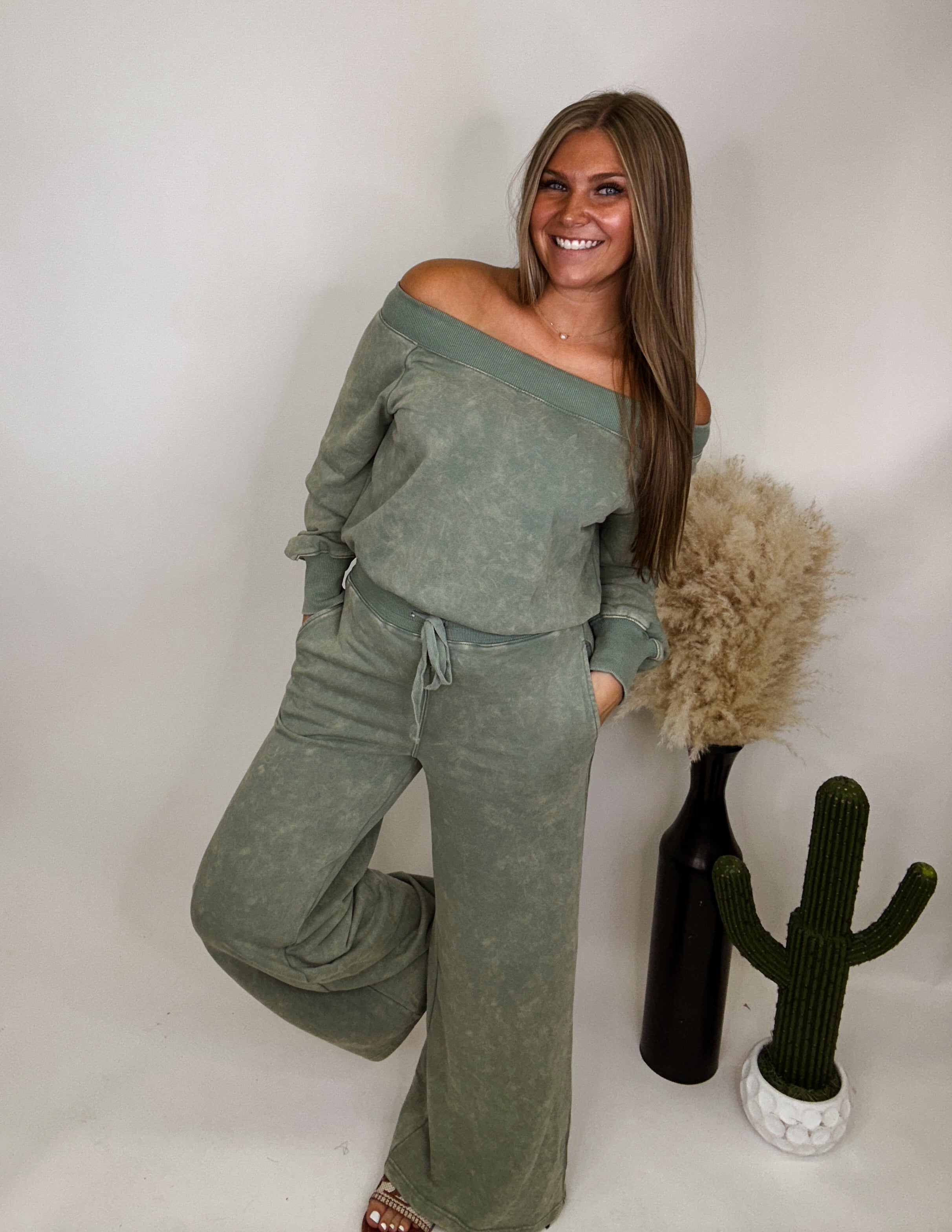 The Stella Jumpsuit- Sage