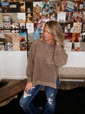 The Vintage Girl Top- Mocha
