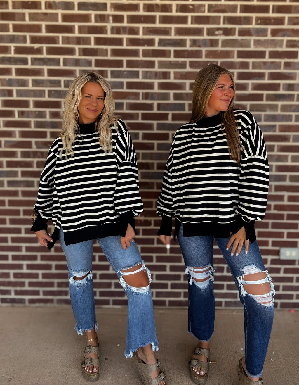 The Dixie Stripe Mockneck