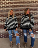 The Dixie Stripe Mockneck