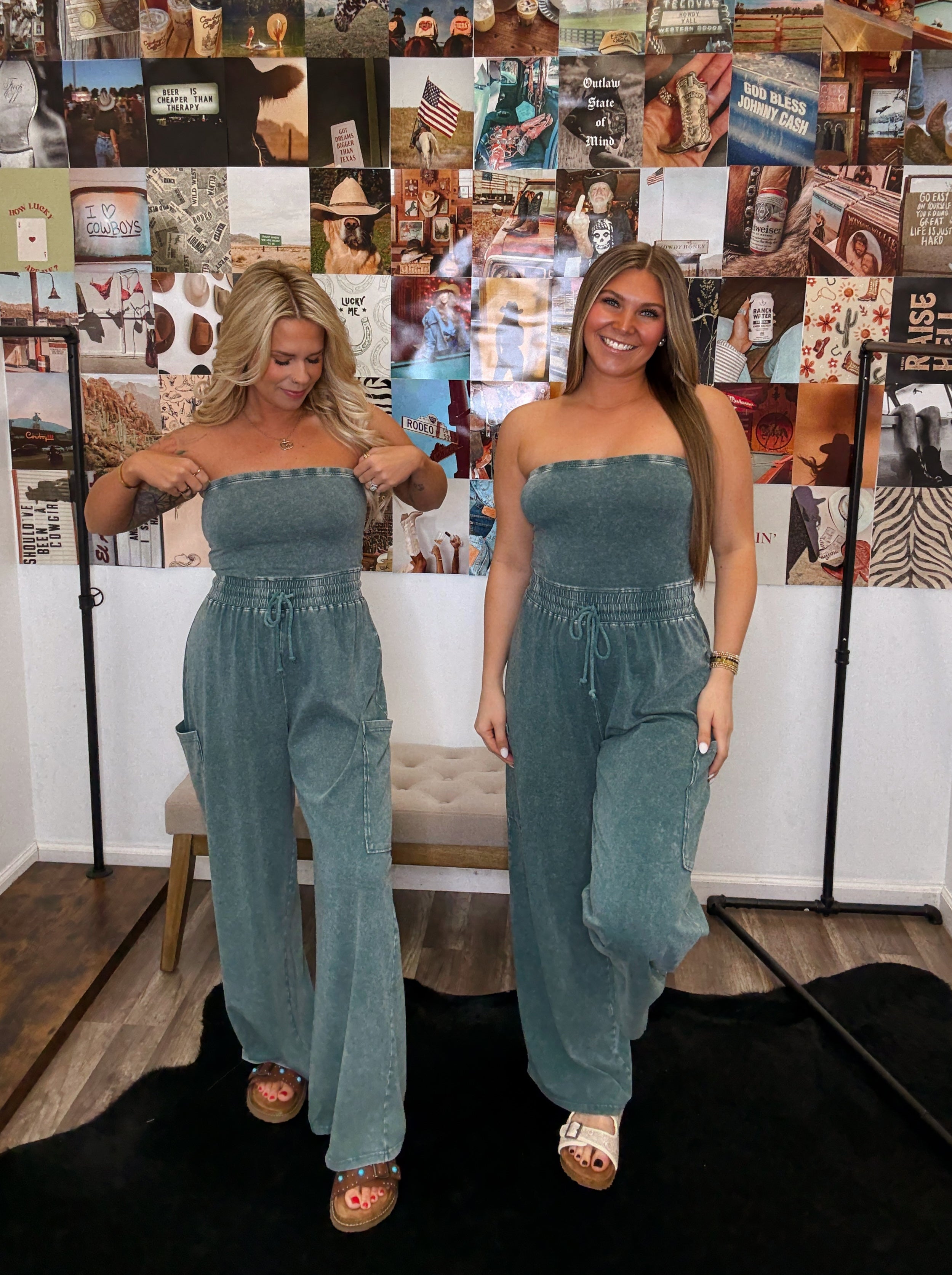 Forevermore Jumpsuit- Teal
