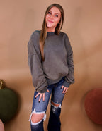 Cut it out top- Vintage moss