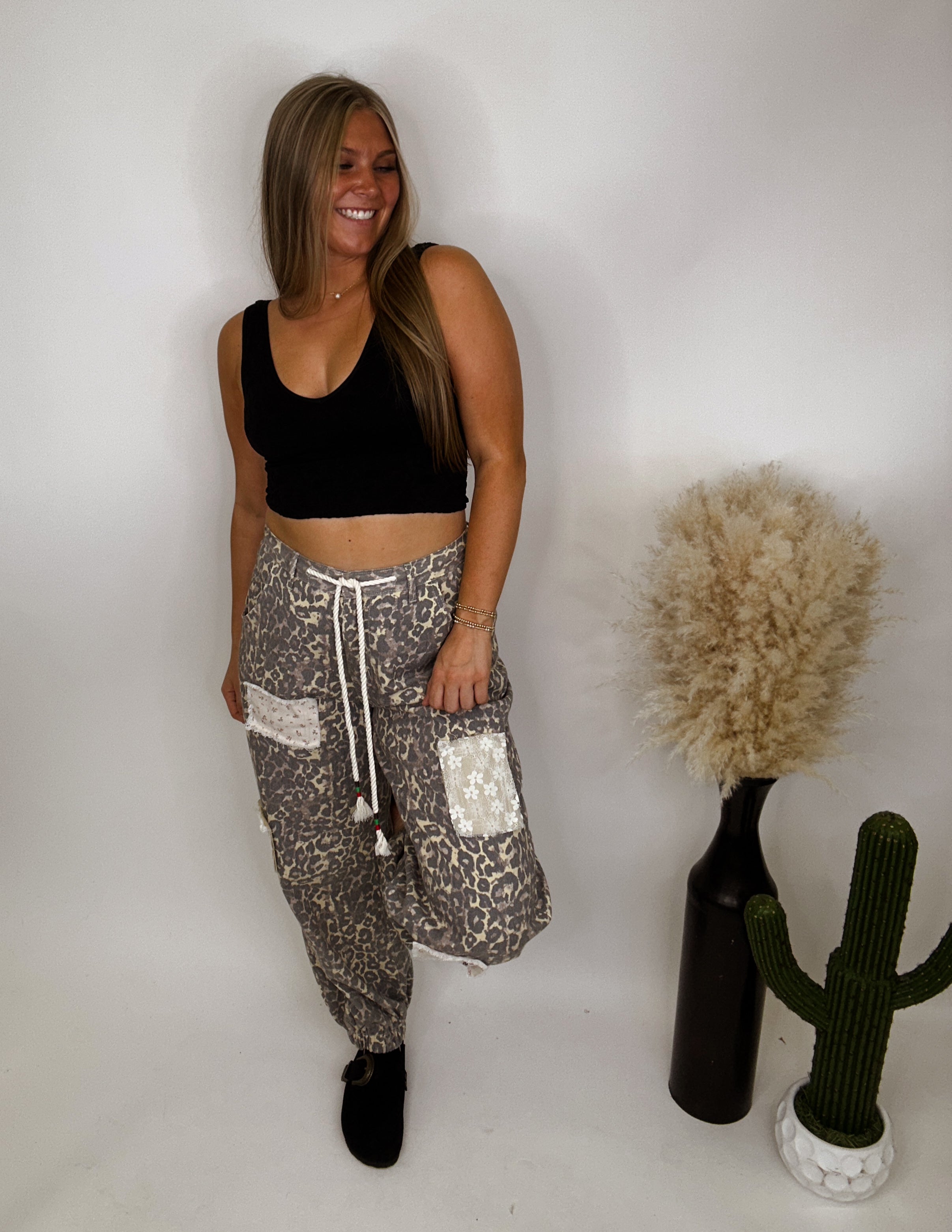 The Carter Leopard Joggers