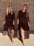 The Burnout Velvet Dress