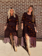 The Burnout Velvet Dress