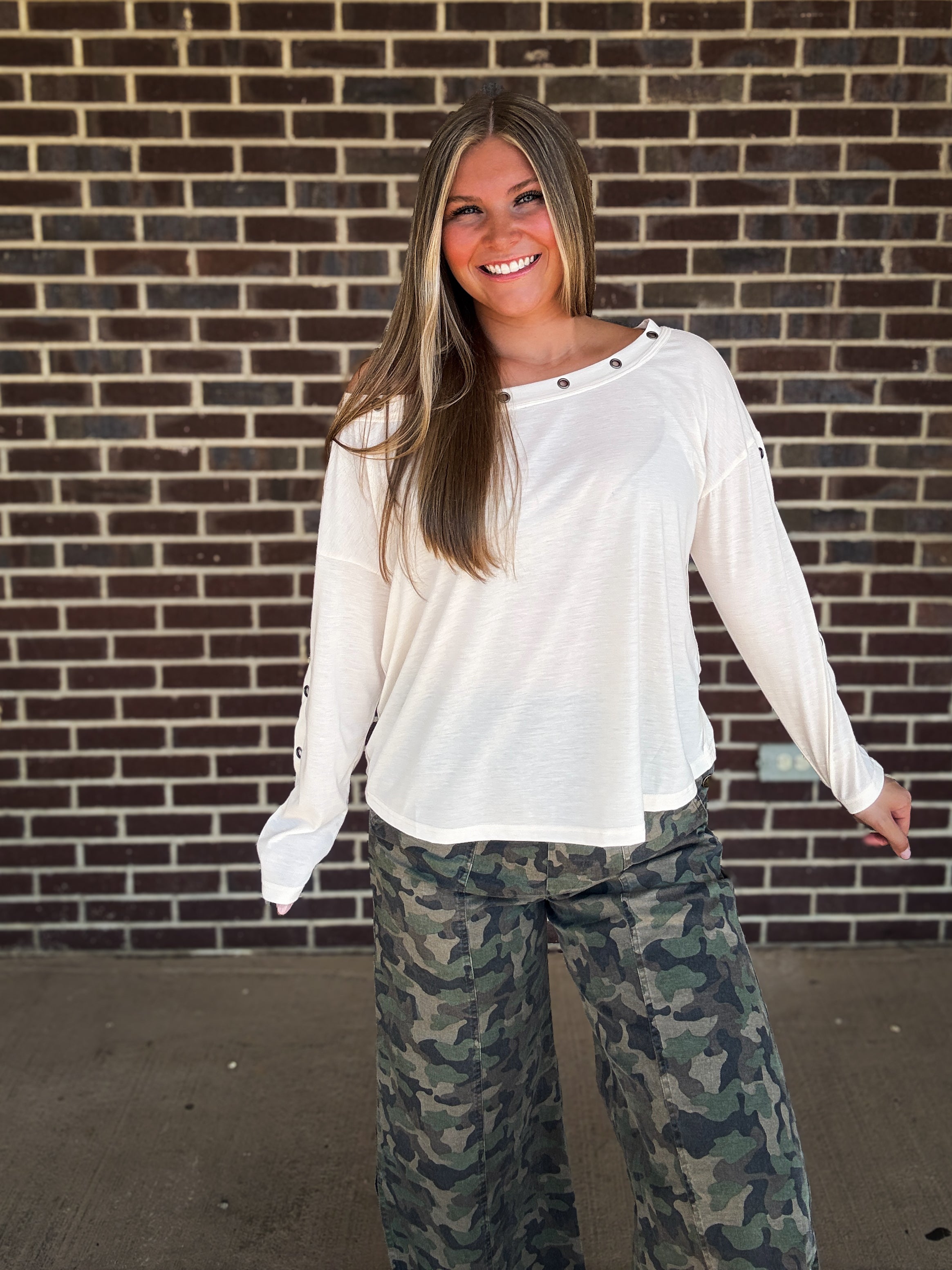 The Colter Eyelet Top