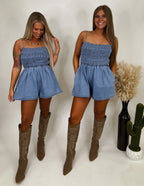Summer Days Denim Romper