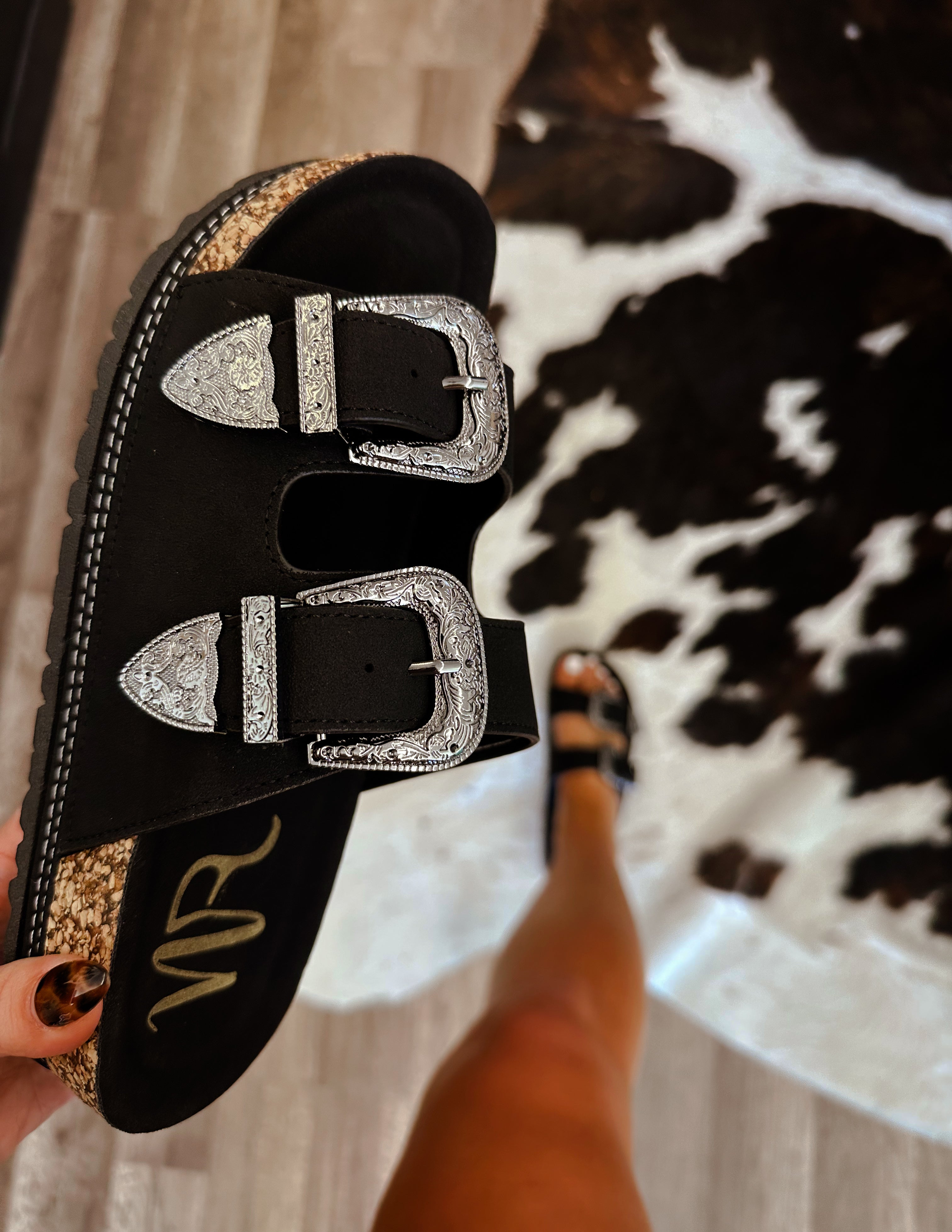 The Dallas Sandals- Black