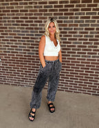 The Boho Joggers- Ash Black