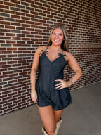 Warmer Days Romper- Black