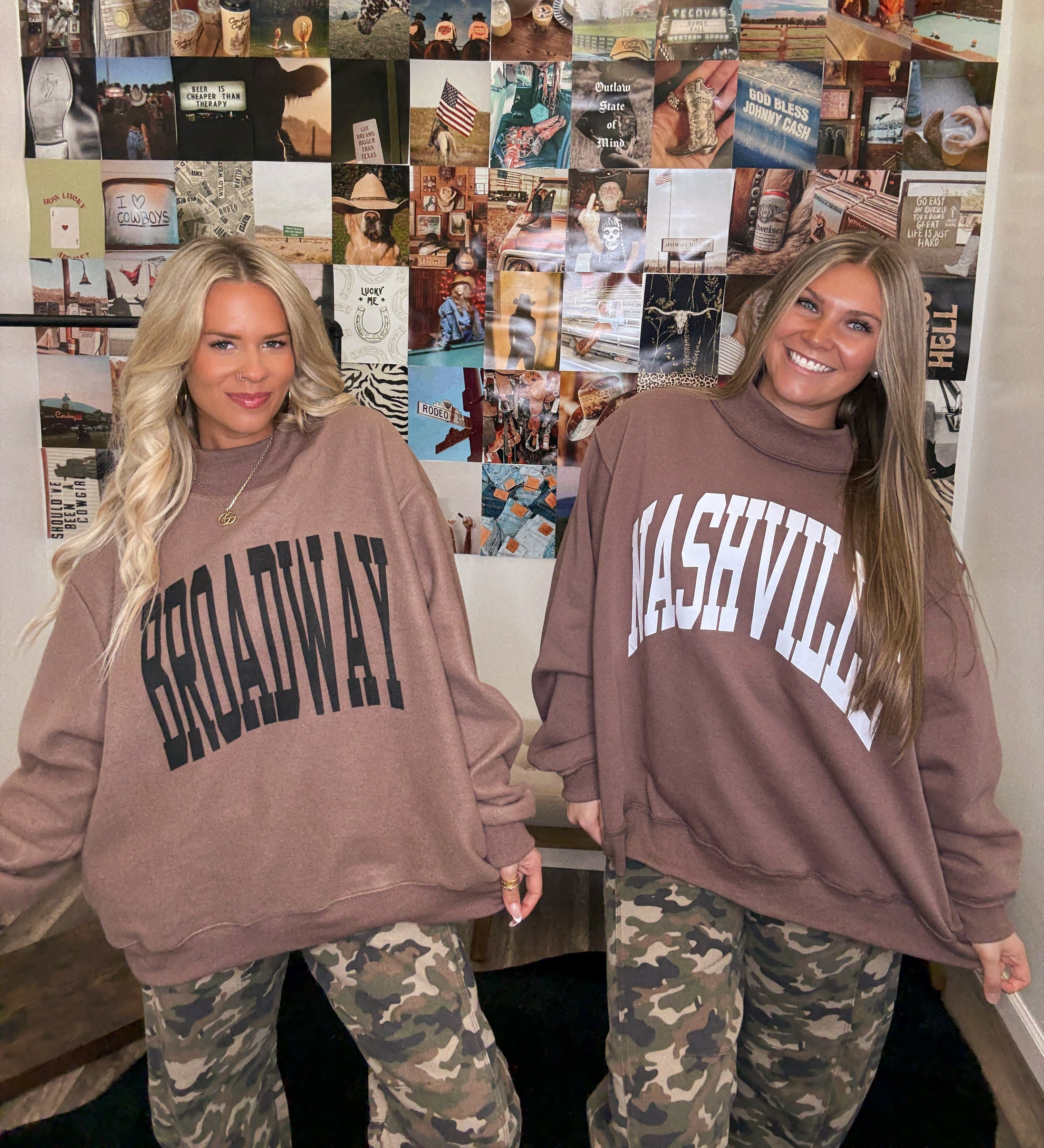 Nashville & Broadway Reversible Crewneck