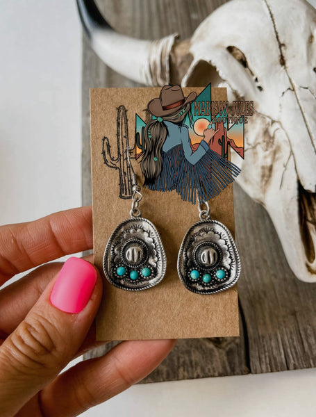 Cowboy Hat Earrings Western Dangle Earrings