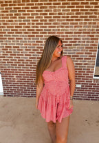 The Picnic Romper- Orange