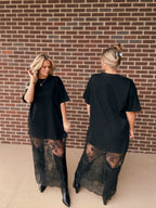 The Jade Lace Tee Shirt Dress