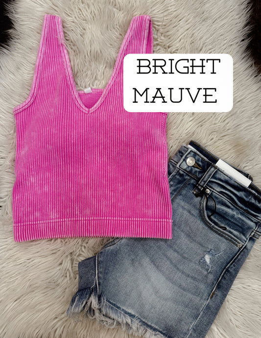 Sunny seamless tank- bright mauve