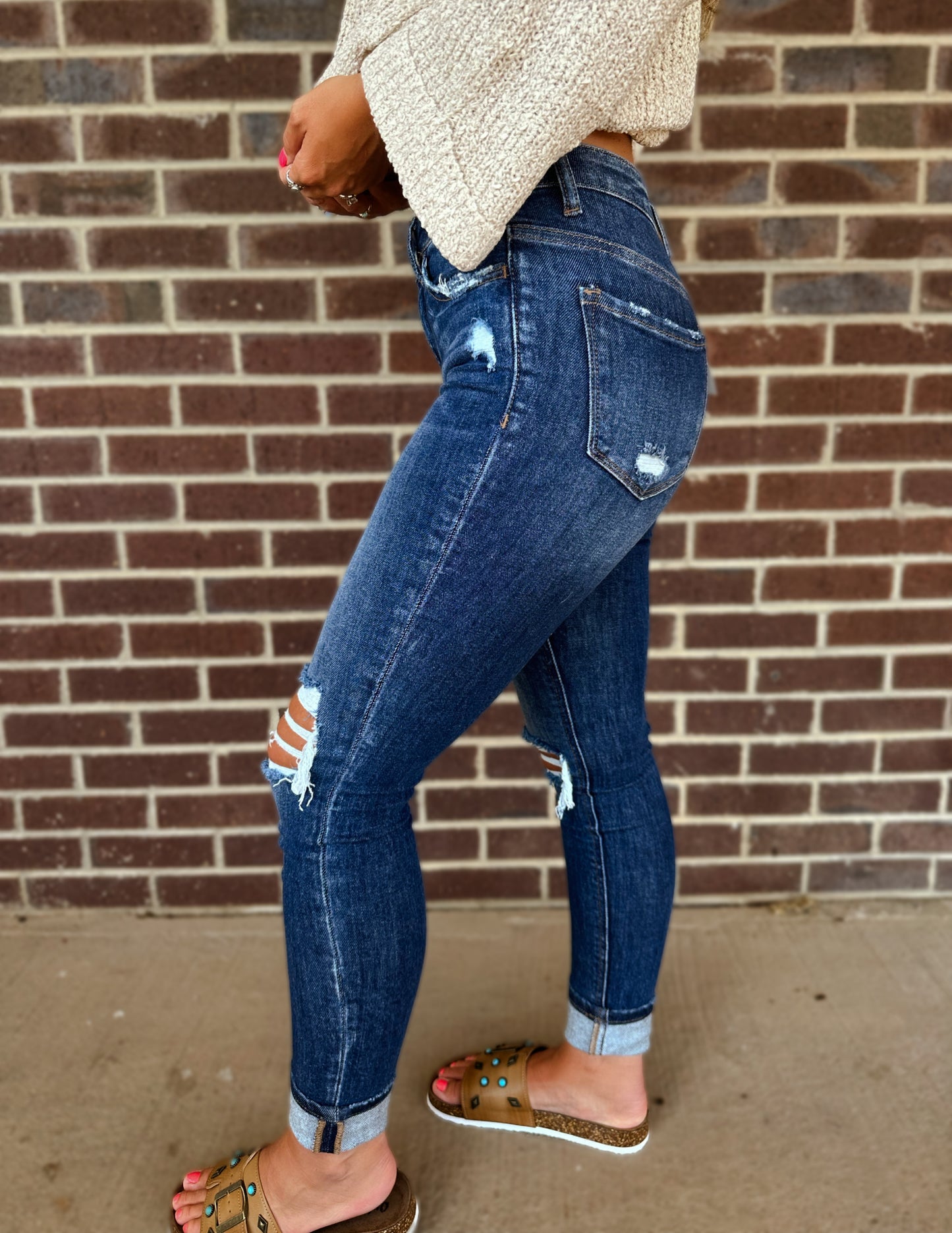 The Krewe Skinny denim