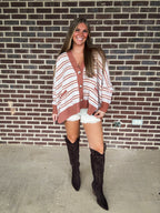 The Horizon Cardigan- Rust