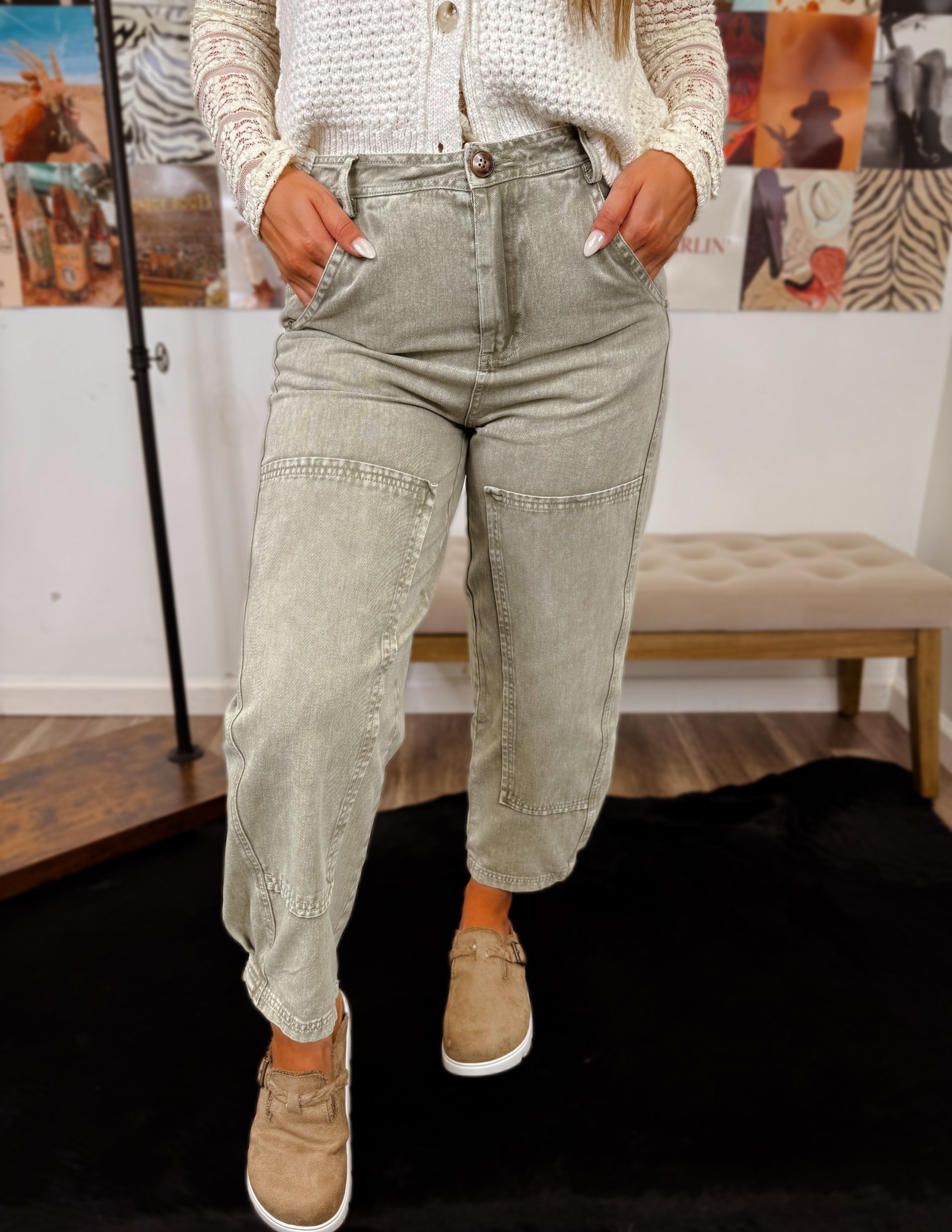 Take Me Back Barrel Pants
