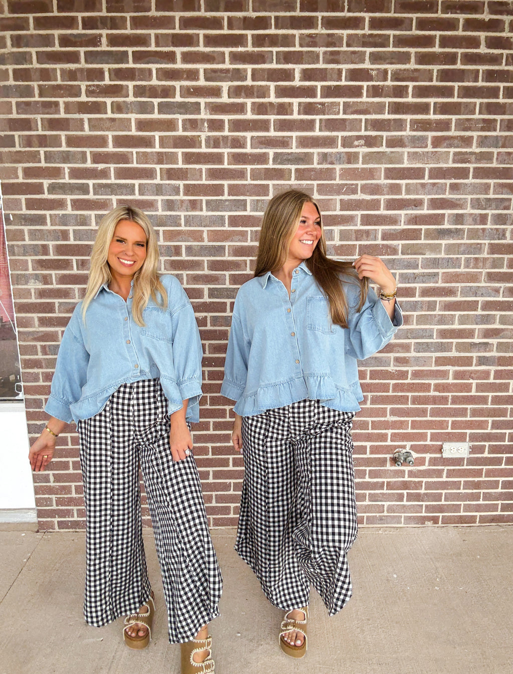 The Copper Creek Gingham Pants