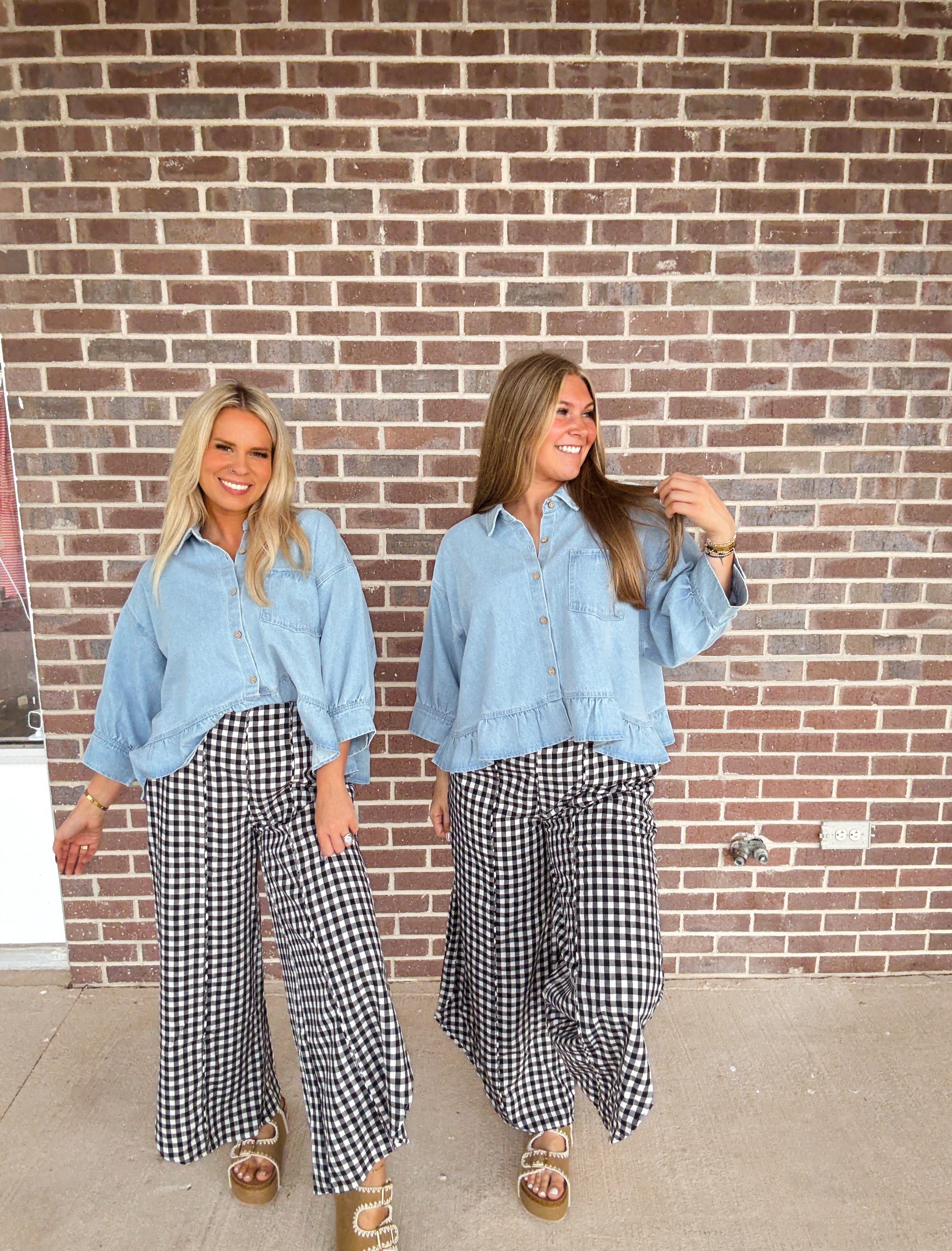 The Copper Creek Gingham Pants