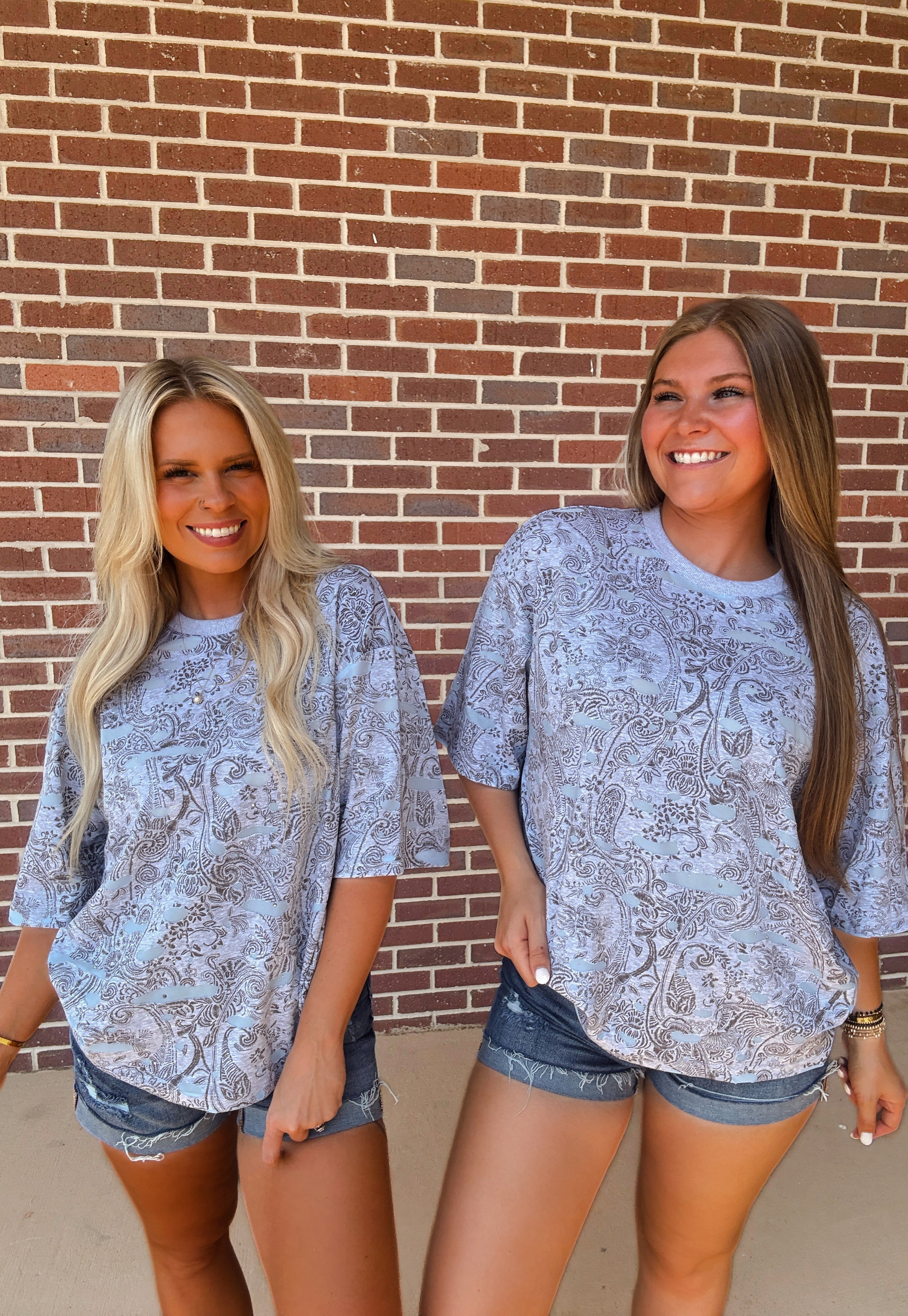 The Paisley Distressed Tee