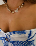 Charm Necklace-Sea Shell Starfish Pearl Charm