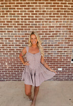 The Picnic Romper- Brown