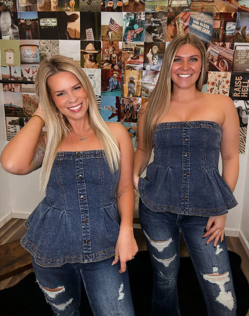 90's Baby Peplum Top