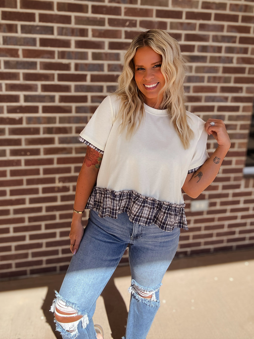 The August Peplum Top