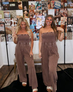 Forevermore Jumpsuit- Chocolate