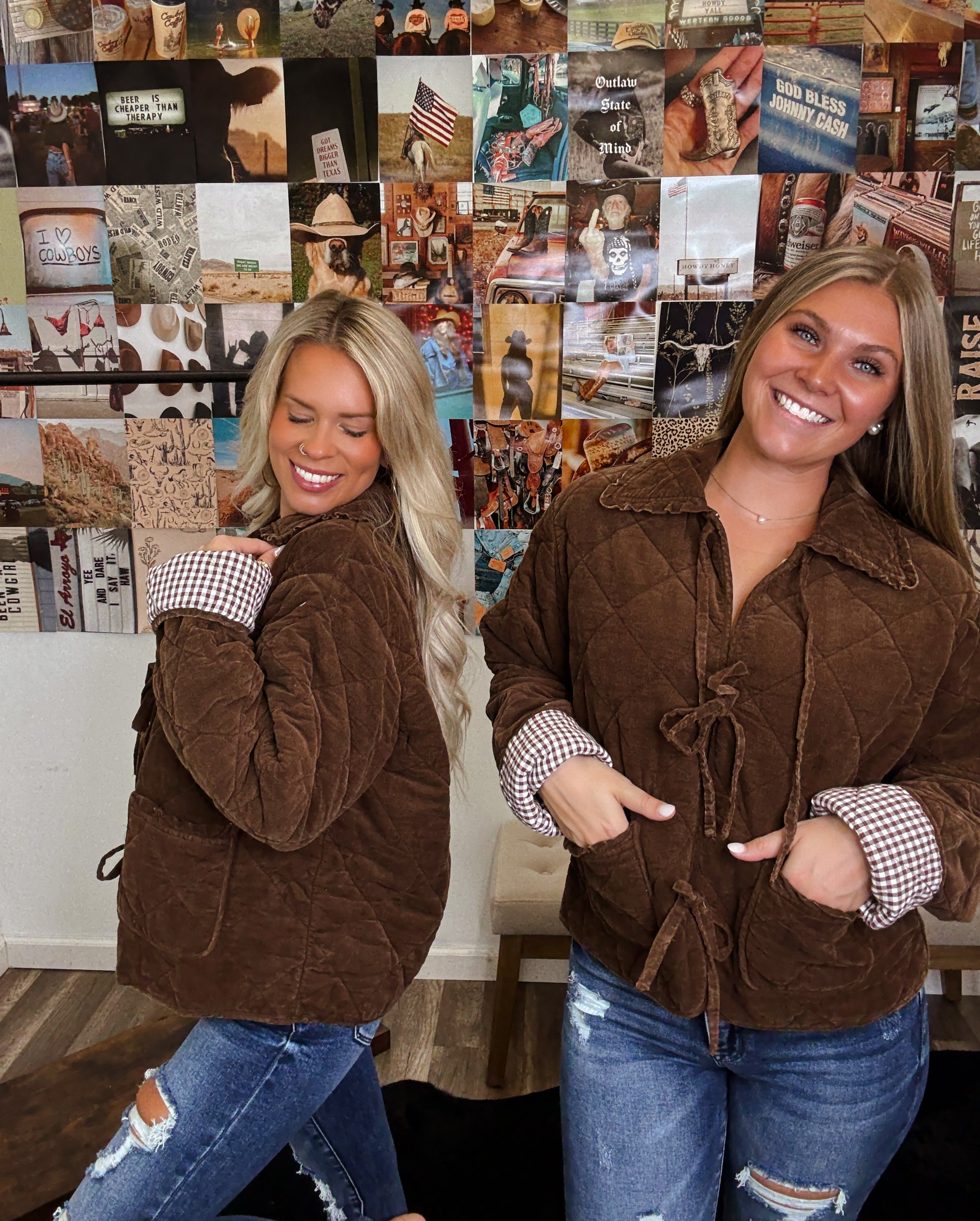The Classy Corduroy Gingham Jacket